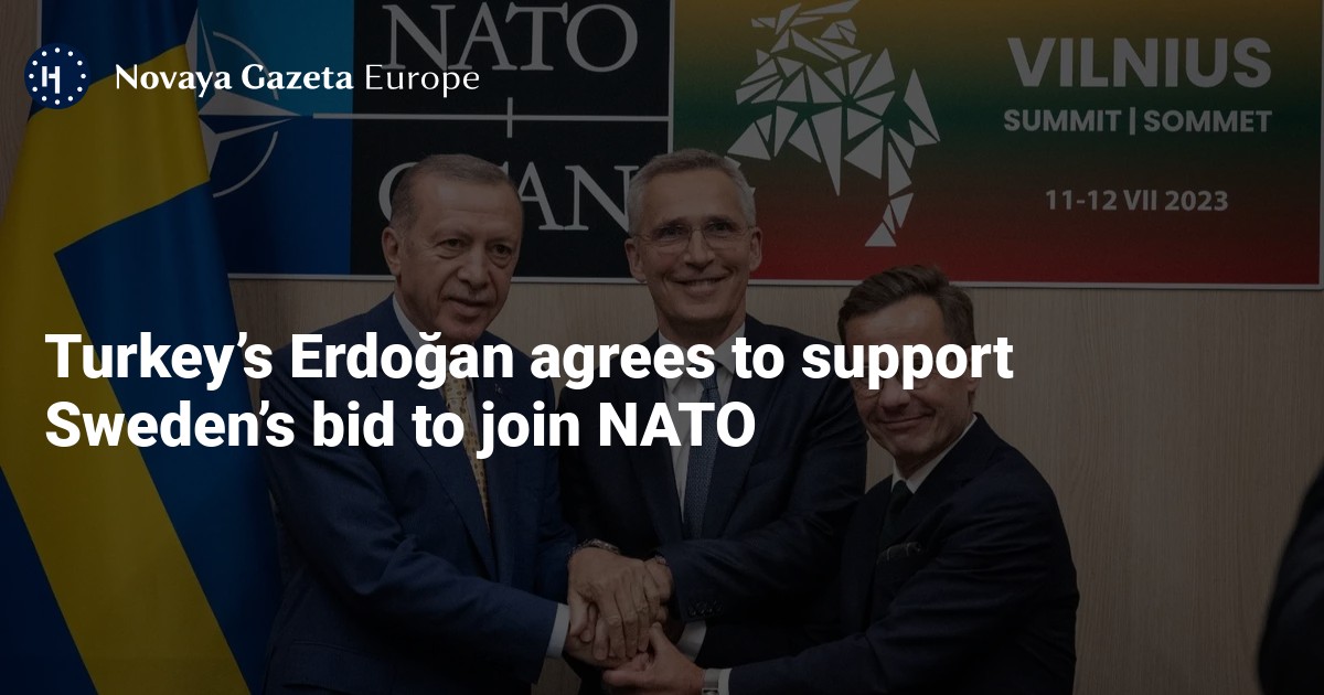 Turkey’s Erdoğan Agrees To Support Sweden’s Bid To Join NATO — Novaya ...