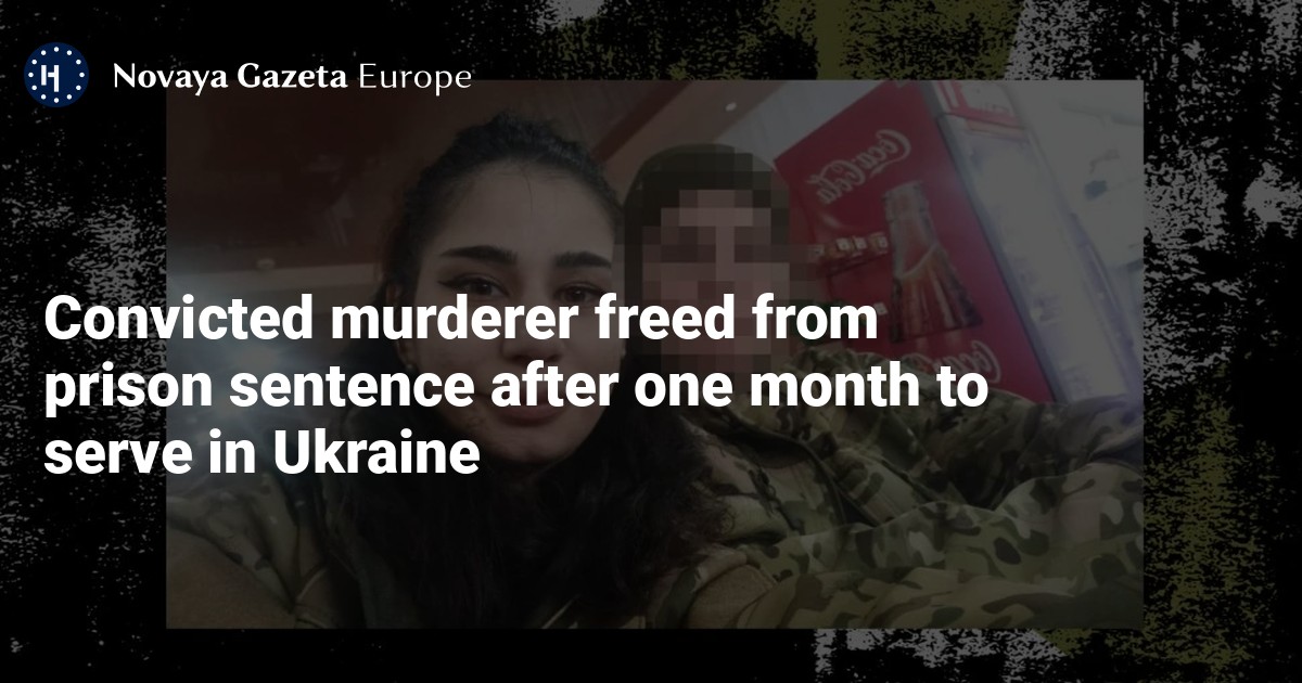 NextImg:Convicted murderer freed from prison sentence after one month to serve in Ukraine — Novaya Gazeta Europe