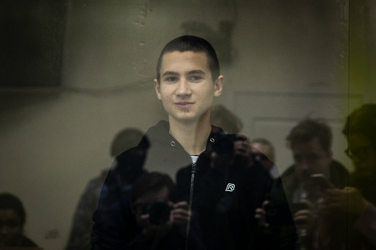 Егор Балазейкин в зале суда. Фото: Дмитрий Цыганов