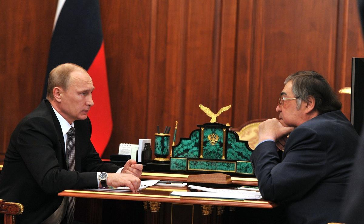 Встреча Владимира Путина и Амана Тулеева, 16 апреля 2015 года. Фото: kremlin.ru