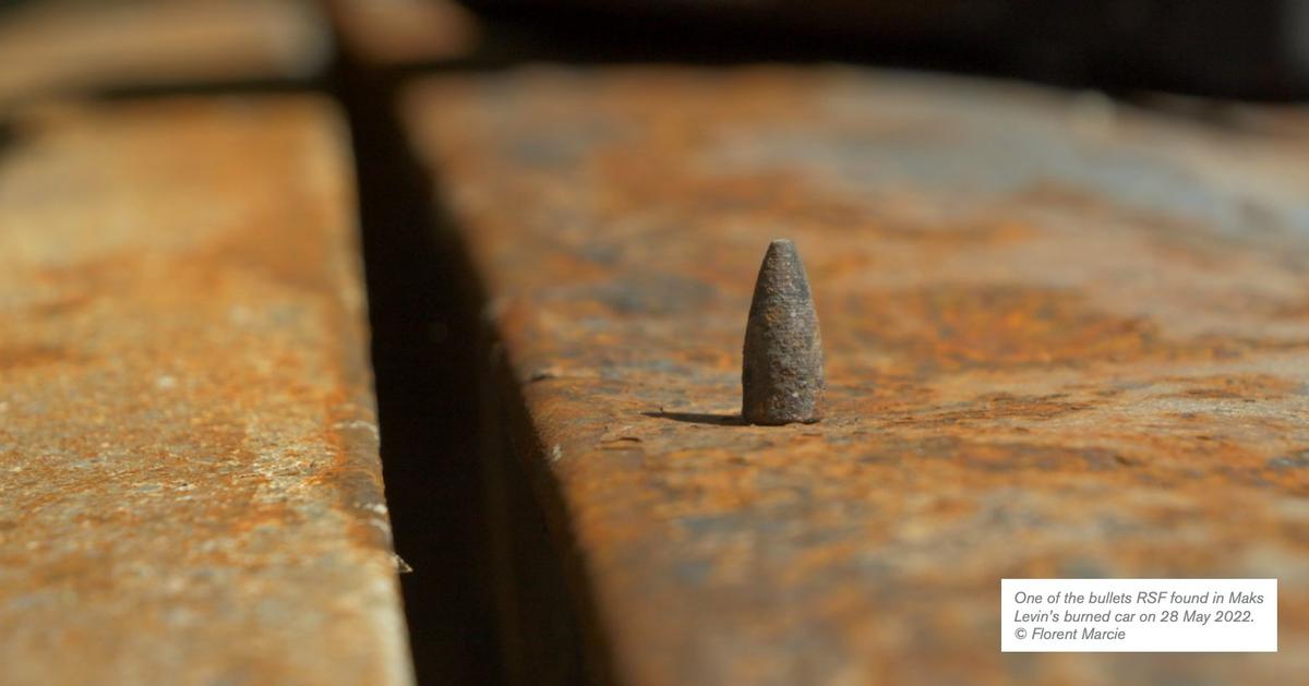 Пуля, найденная в сгоревшей машине Левина. RSF