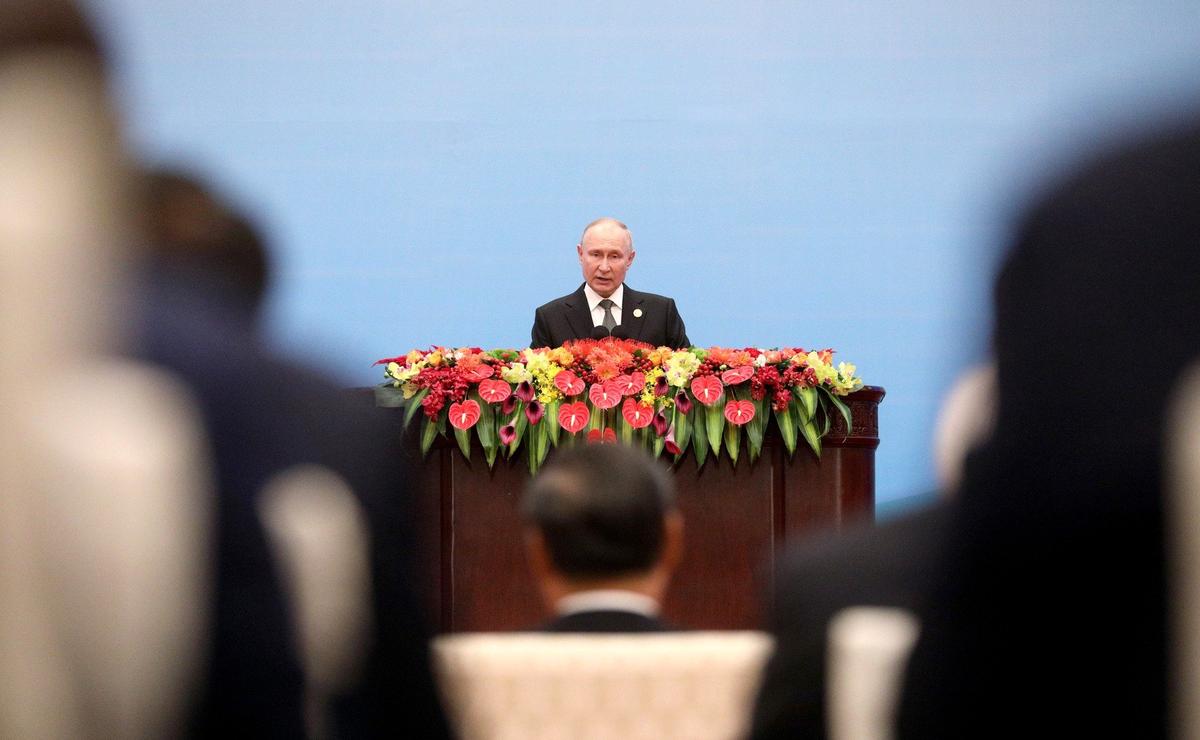 Путин в ходе пресс-конференции по итогам визита в Китай, 18 октября 2023 года. Фото:  kremlin.ru