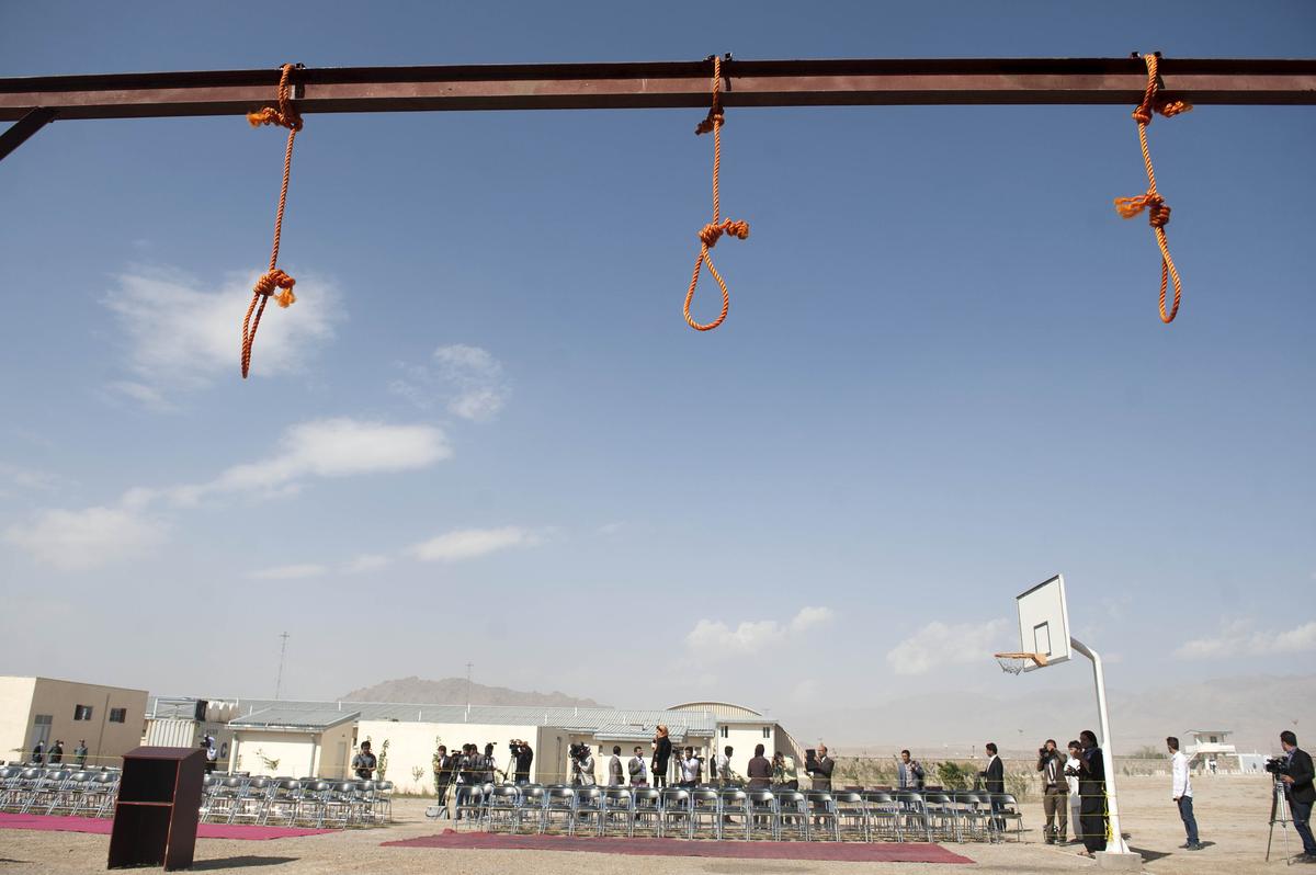 Gallows in Kabul, Afghanistan. Photo: EPA / JAWAD JALALI