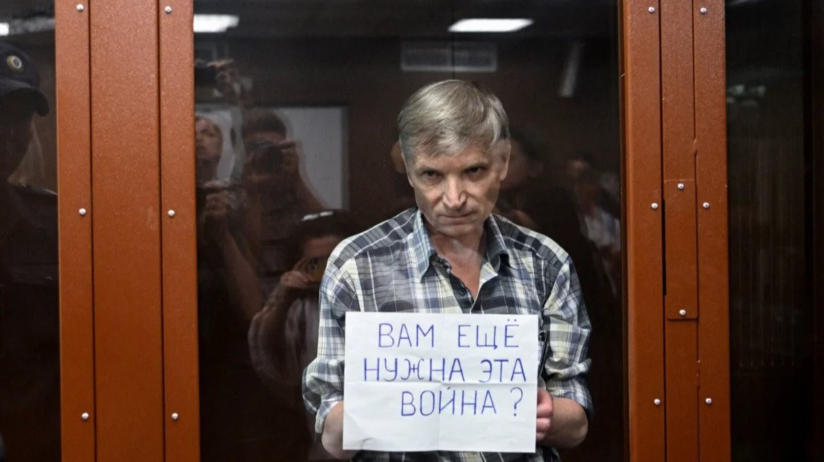 Алексей Горинов в зале суда. Фото: Twitter