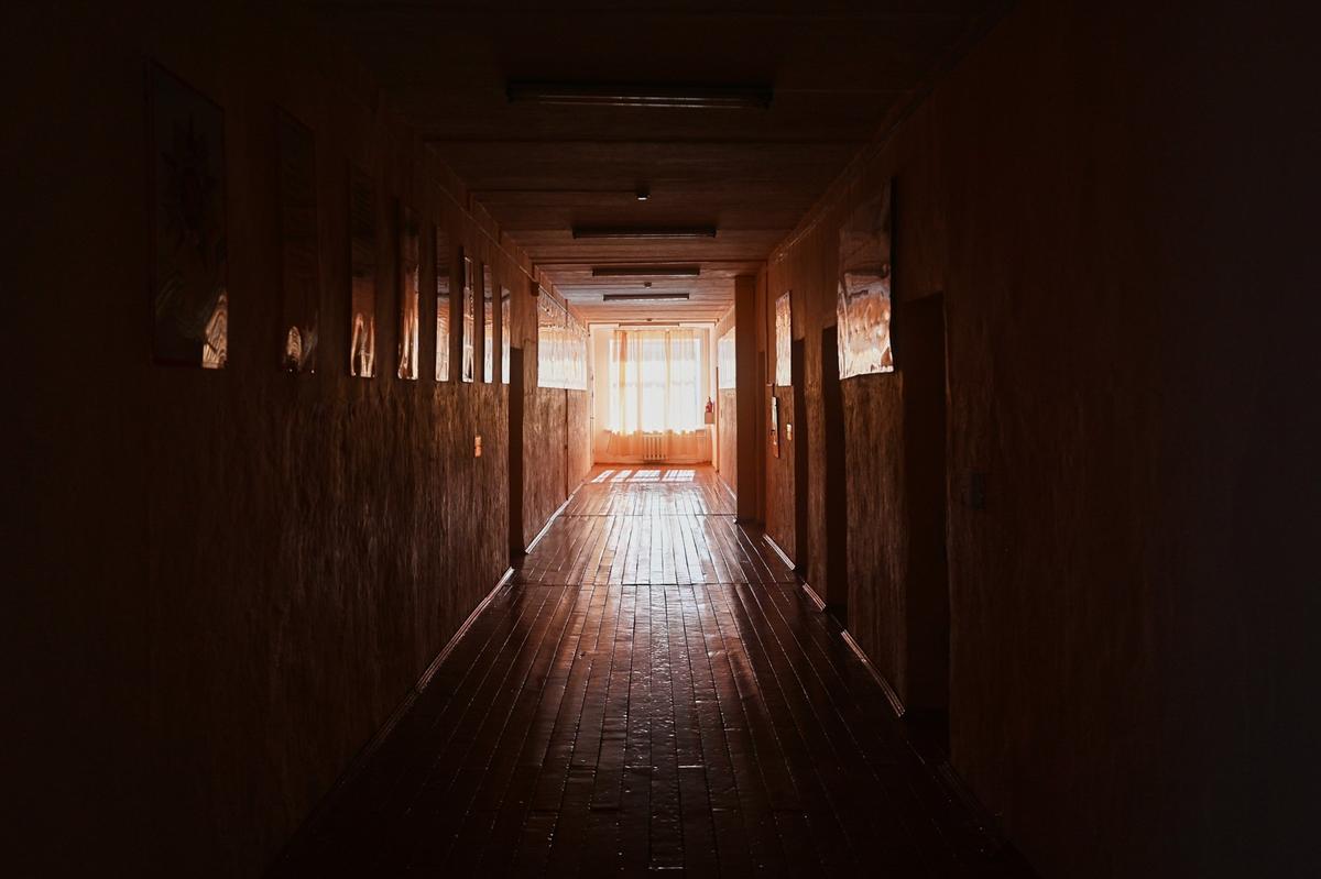 Inside the school. Photo: Yevgeny Kulikov