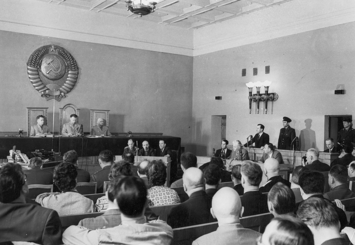 Gjyqi i spiunëve Oleg Penkovsky dhe Greville Wynne, maj 1963. Foto: Sovfoto / Universal Images Group / Shutterstock / Vida Press