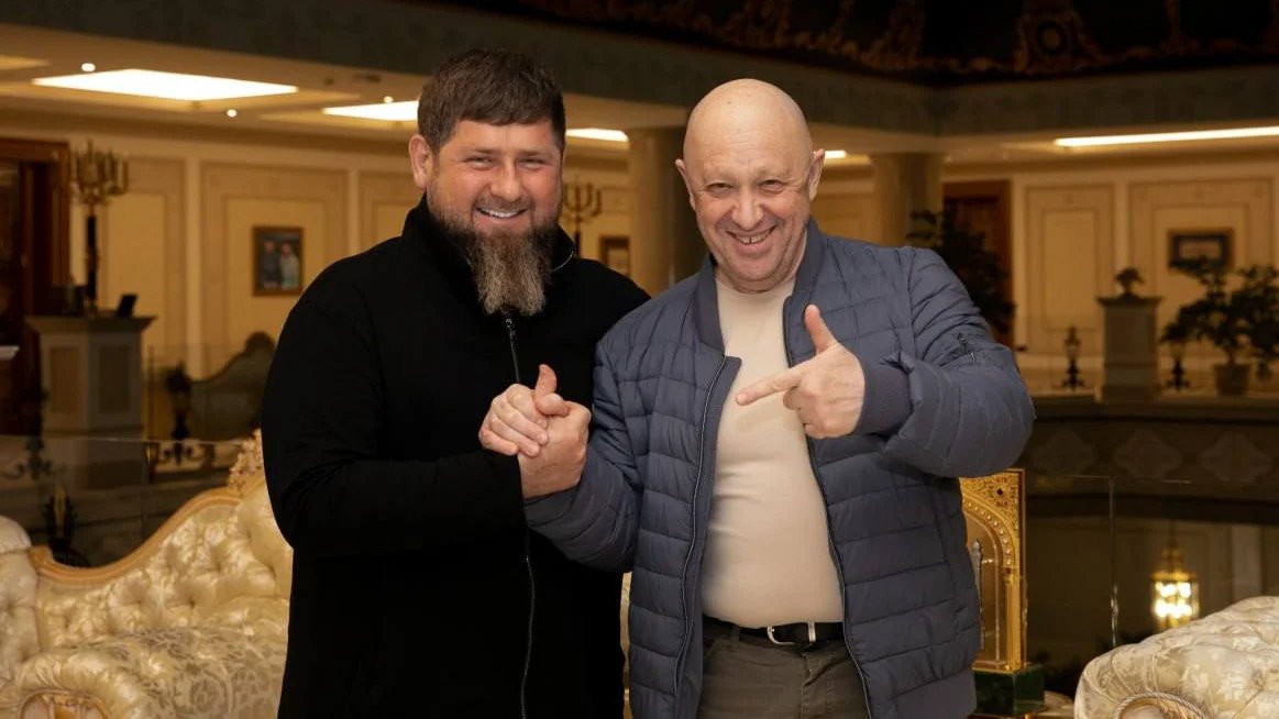 Рамзан Кадыров и Евгений Пригожин. Фото:  Telegram