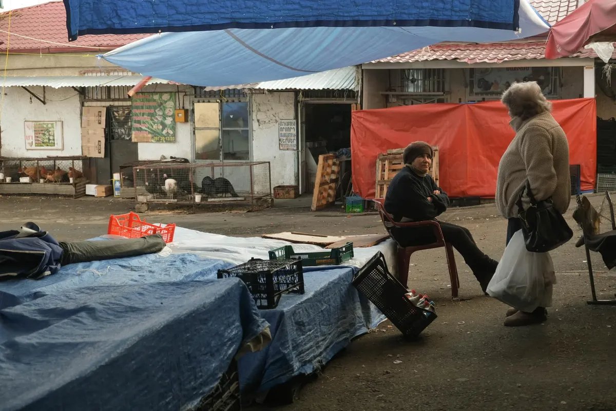 A market in Stepanakert. Photo:  Ani Balayan