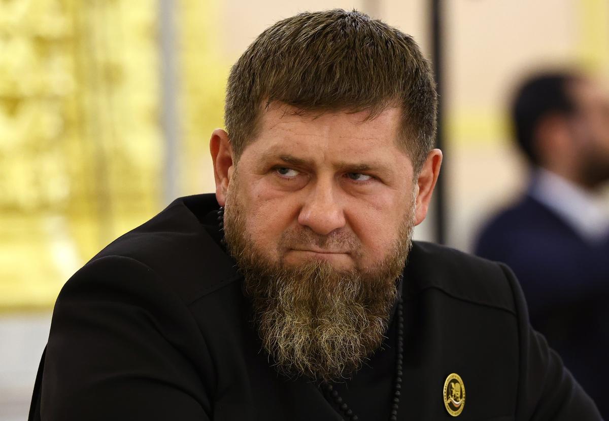 Ramzan Kadyrov attends a meeting at the Kremlin in Moscow, 21 October 2024. Photo: EPA-EFE / EVGENIA NOVOZHENINA