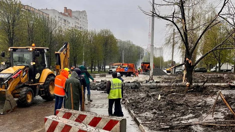 The explosion site. Photo: Valentin Demidov, the mayor of Belgorod