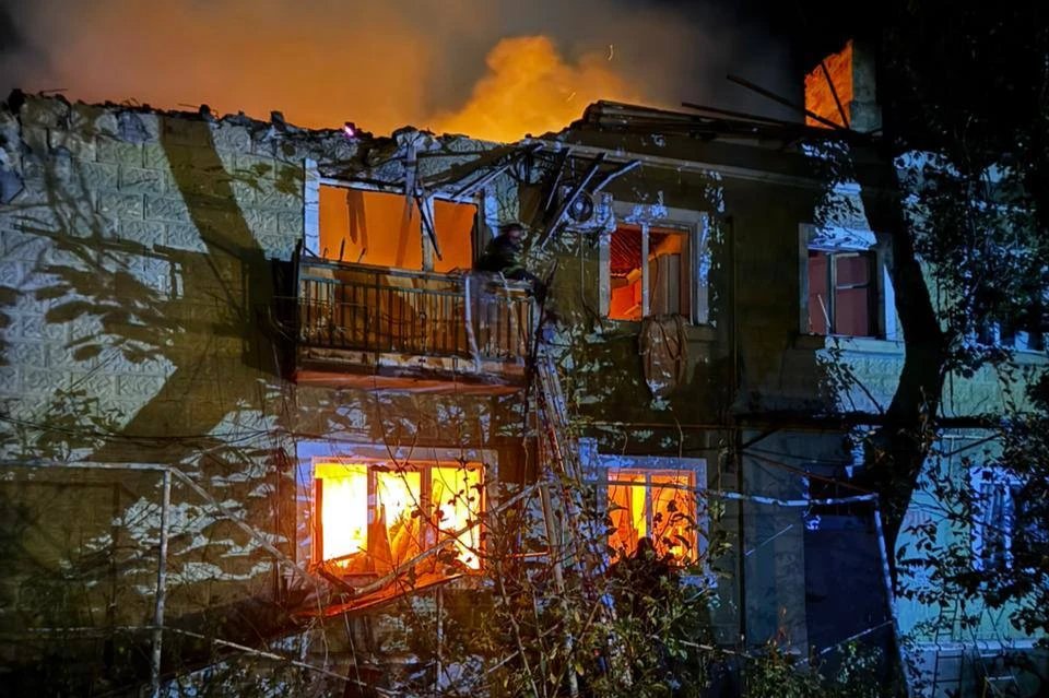 The aftermath of a Russian airstrike on Izmail, 27 September 2024. Photo:  Oleh Kiper