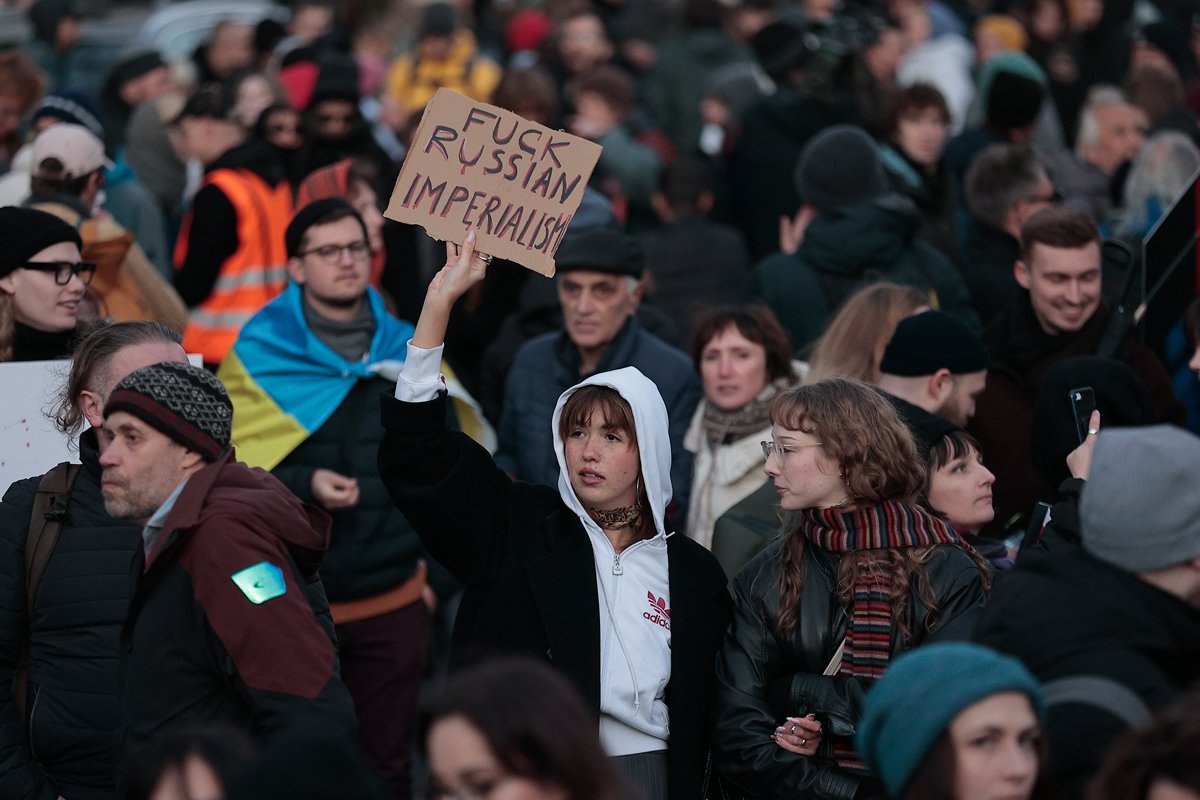 Антивоенный митинг в Берлине, 17 ноября 2024 года. Фото: Василий Крестьянинов