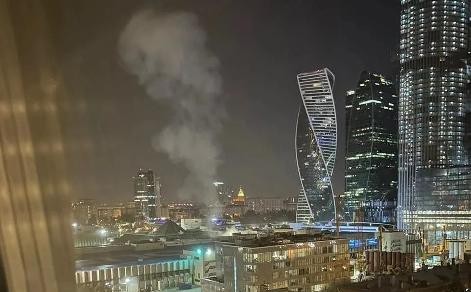 Attack on Moscow’s exhibition centre. Photo: social media