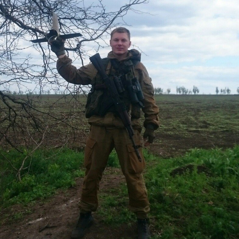 Андрей Куршин во время войны на Донбассе, 2015 год. Фото: личная страница «Вконтакте»