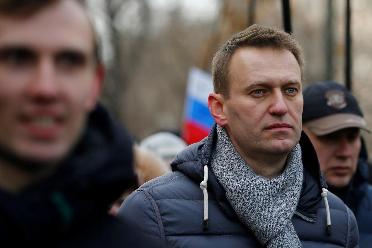 Алексей Навальный на марше памяти Бориса Немцова, 2017 год. Фото: Sefa Karacan / Anadolu Agency / Getty Images