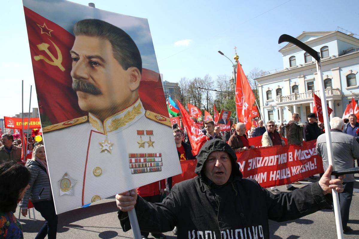 Первомайская демонстрация в Москве, 1 мая 2019 года. Фото: Mikhail Svetlov / Getty Images
