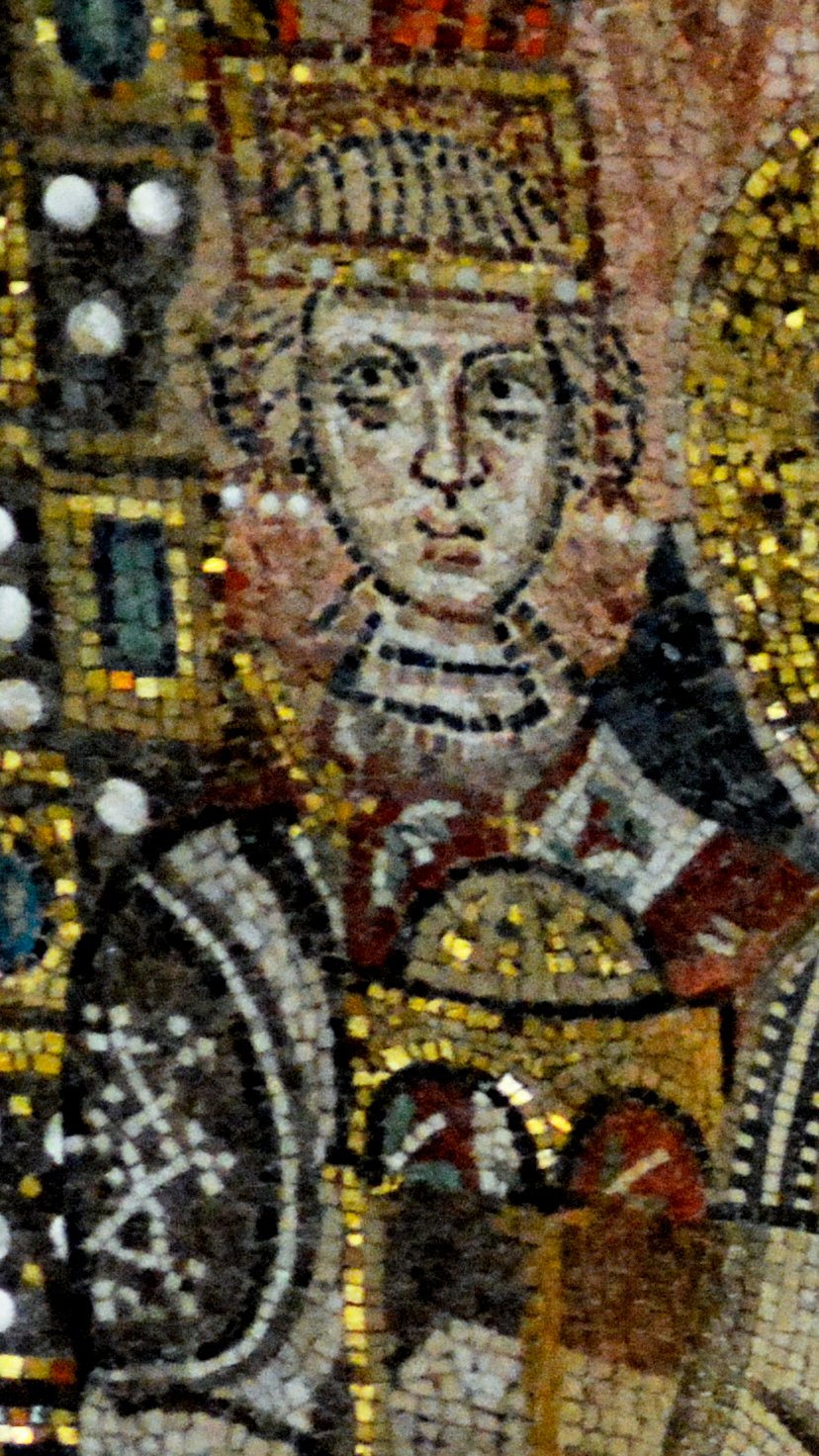 Молодой Юстиниан II, мозаика в базилике Сант-Аполлинаре-ин-Классе, Равенна. Фото:  Wikimedia Commons , CC BY-SA 4.0