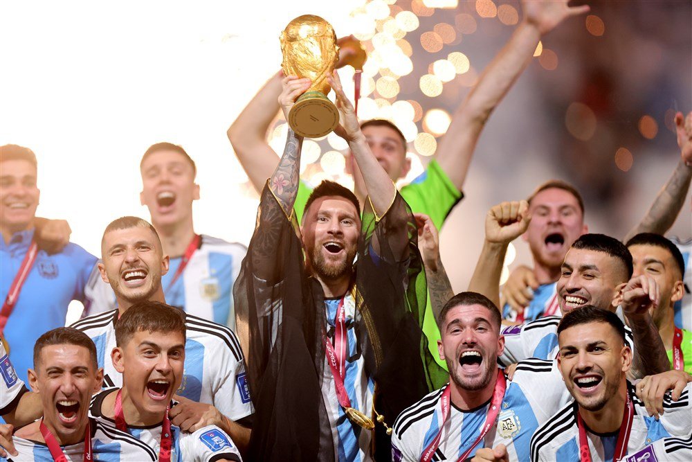 Сборная Аргентины празднует победу на Чемпионате мира по футболу. Фото: ЕРА