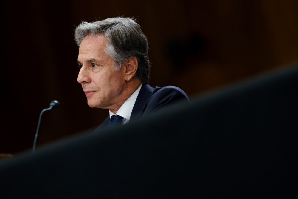 US Secretary of State Blinken testifies before Senate Foreign Relations Committee. Photo: EPA-EFE/WILL OLIVER