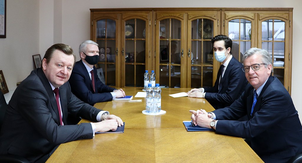 Встреча заместителя Сергея Алейника с Послом Дании. Фото:  МИД РБ