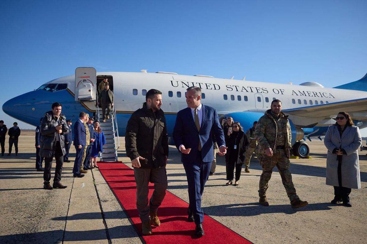 Photo: Zelensky landing in the US / his official Telegram account