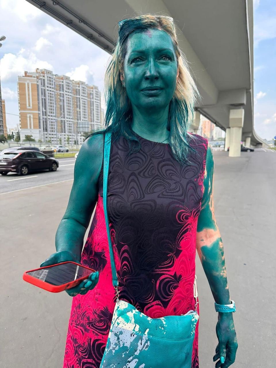 Фото: Елена Пономарева после нападения