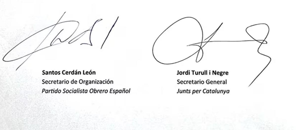 Подписанное соглашение. Фото: скан документа/El Pais