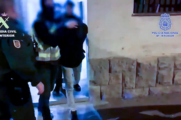 Задержание гражданина России в Испании. Фото: скрин  видео