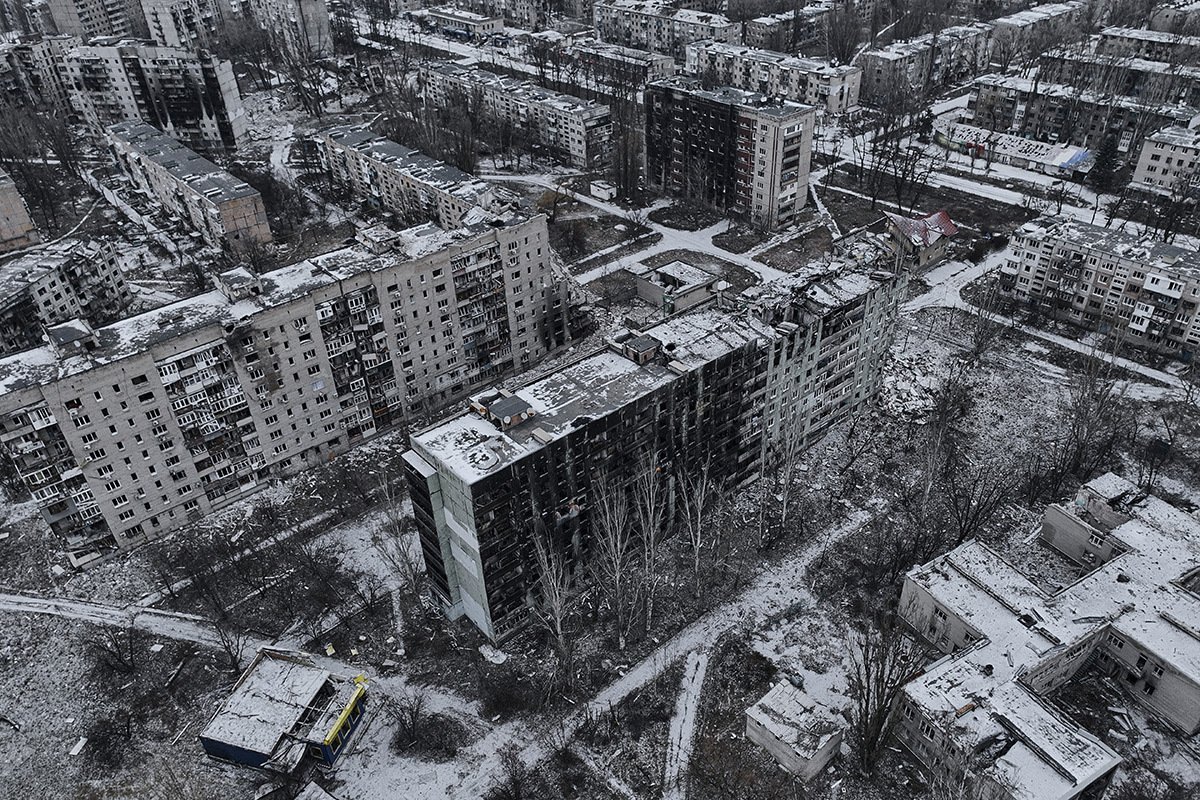 Панорама Авдеевки. 7 декабря 2023 года. Фото: Костя Либеров / Libkos / Getty Images