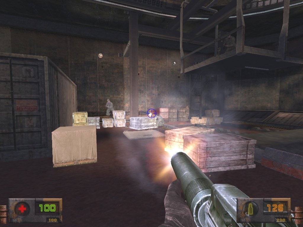Скриншот из игры «Боец СОБР», выпущенной разработчиком «СофтКлаб» в 2007 году