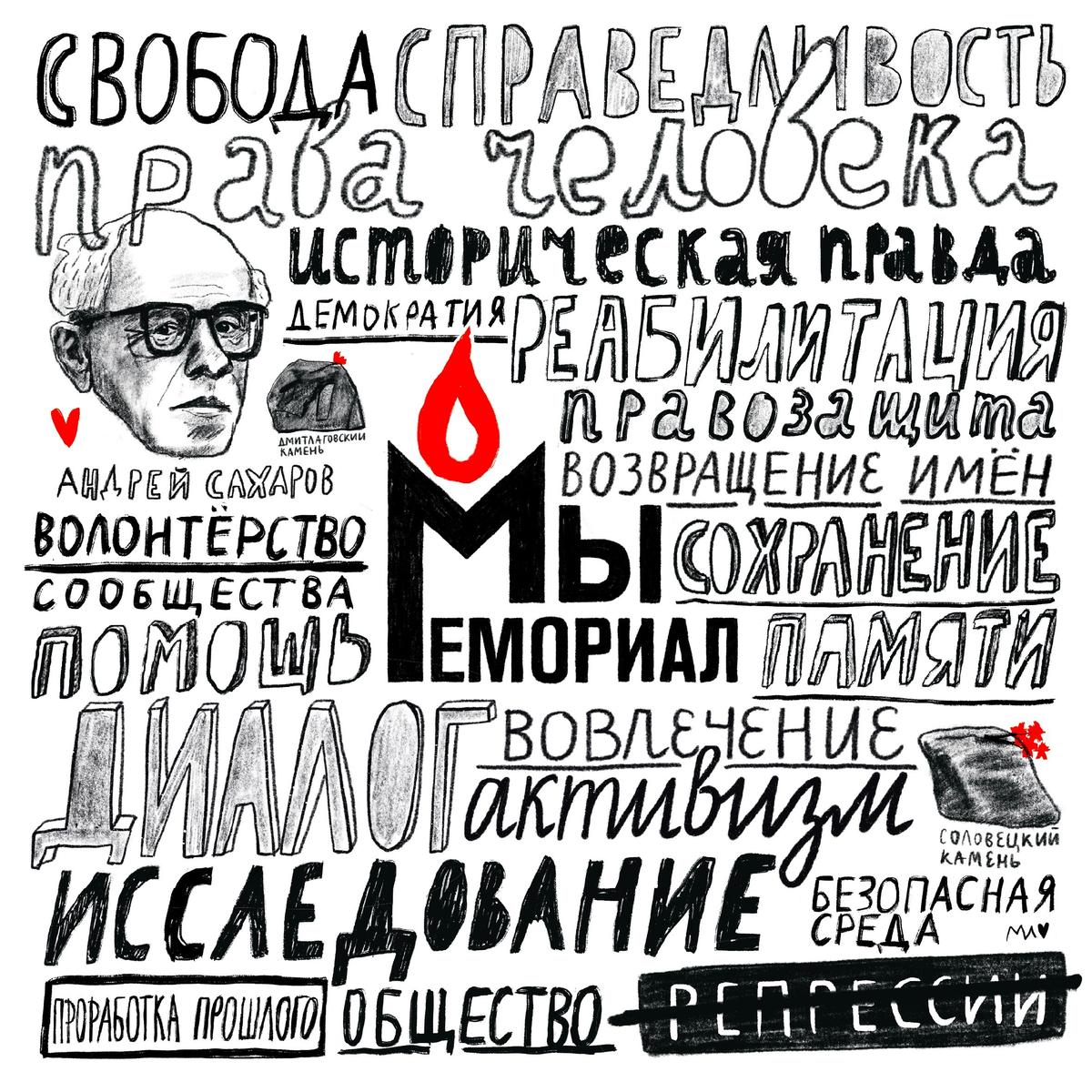 Рисунок Лилии Матвеевой для антиликвидационной кампании