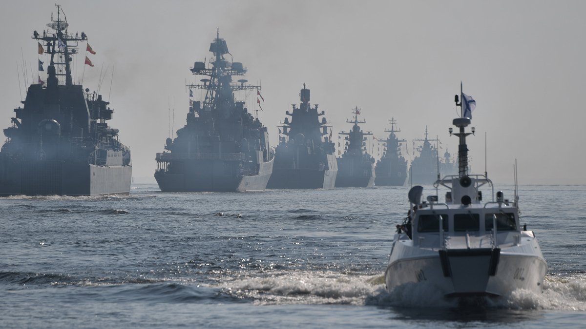 Боевые корабли Балтийского флота, 28 июля 2019 года. Фото: Алексей Никольский / Спутник / Kremlin / EPA-EFE
