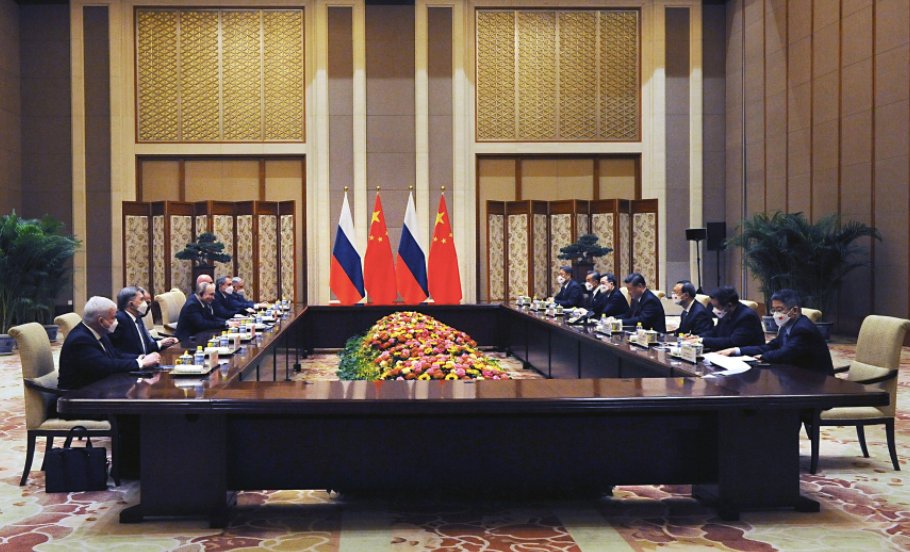 Российско-китайские переговоры во время визита Владимира Путина в Пекин. 4 февраля 2022 год. Фото: сайт Кремля