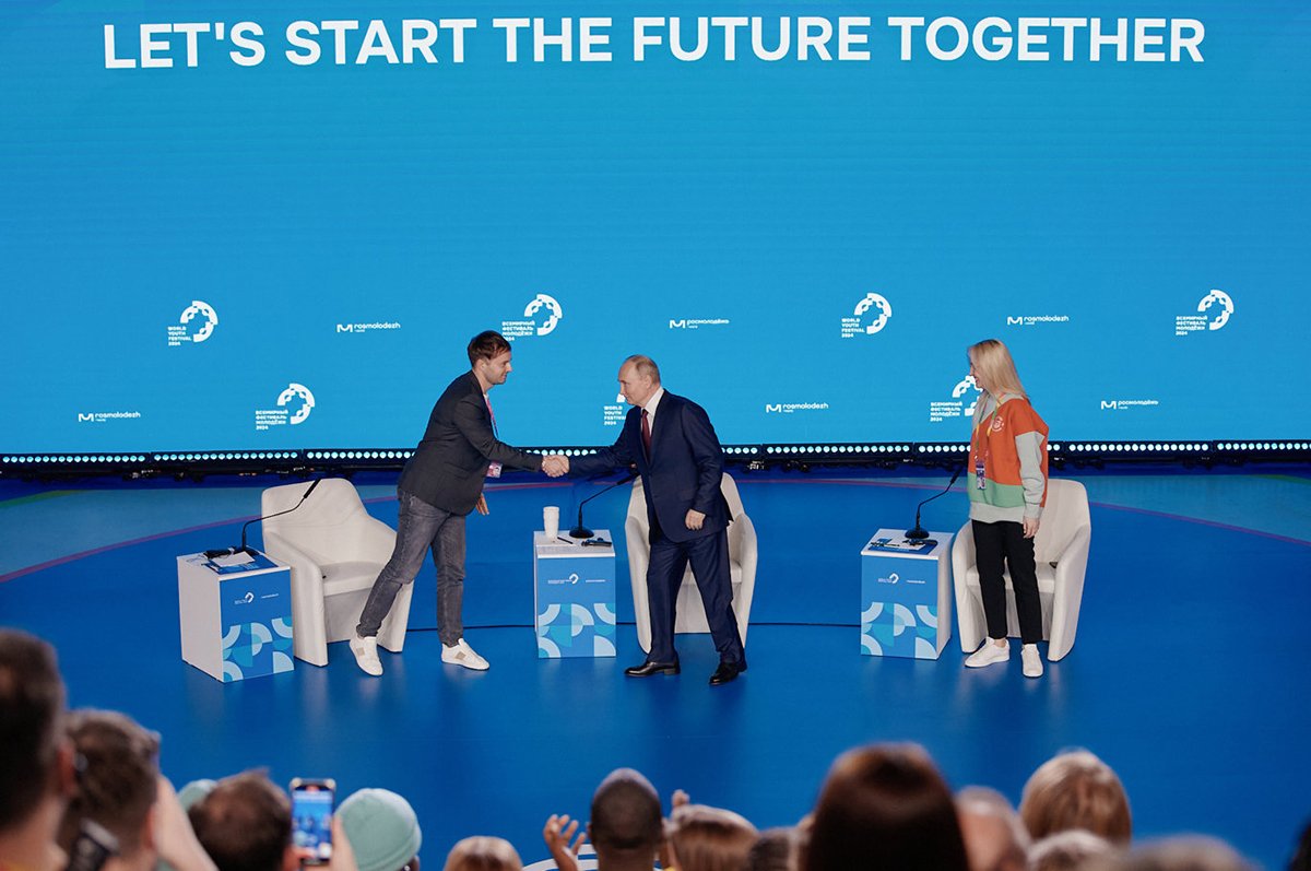 Встреча Путина с участниками ВФМ 2024 , 6 марта 2024. Фото:  fest2024.ru