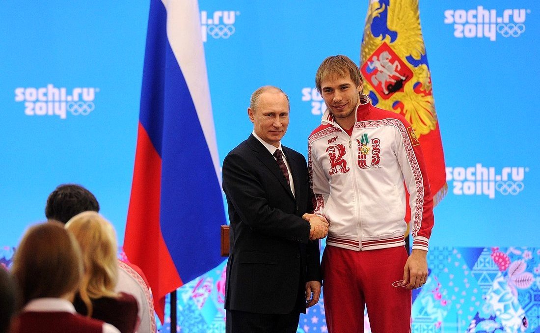 Vladimir Putin and Anton Shipulin. Photo:  the Kremlin