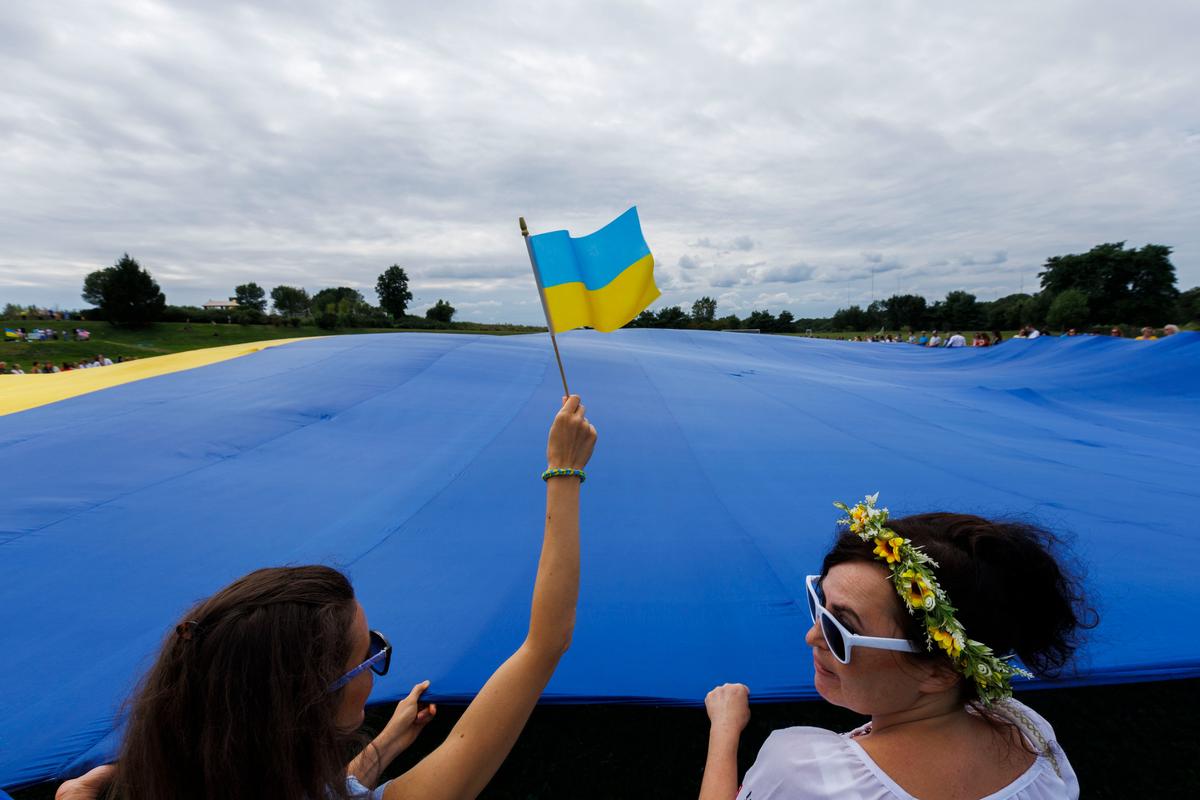 Celebrating Ukrainian National Day in Boston, Massachusetts, 24 August 2023. Photo: EPA-EFE / CJ GUNTHER