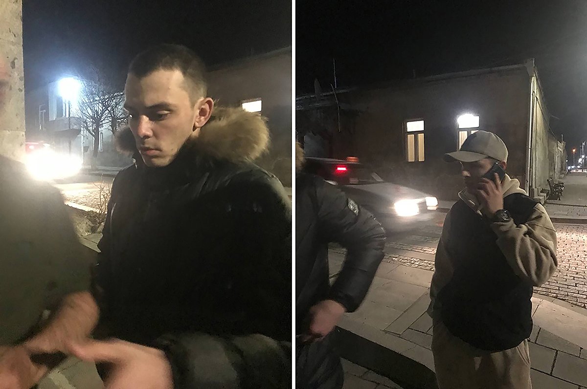 Люди, пытавшиеся задержать Дмитрия и его друга. Фото предоставлено Дмитрием
