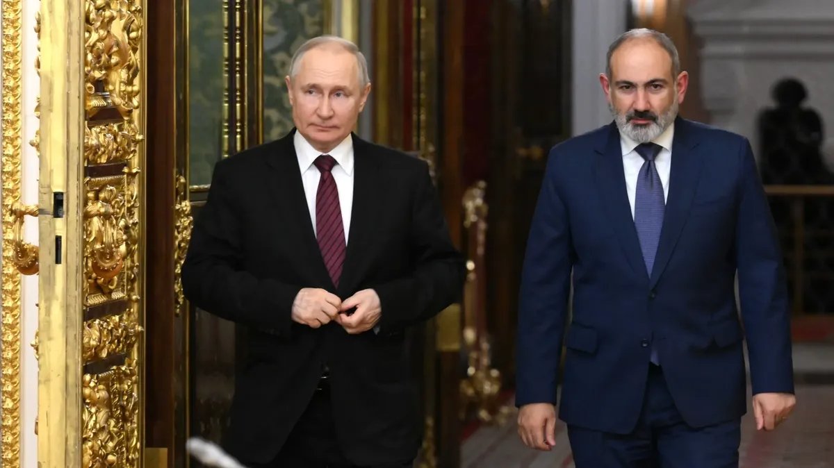 Putin and Pashinyan at a meeting in May 2023. Photo:  Kremlin.ru