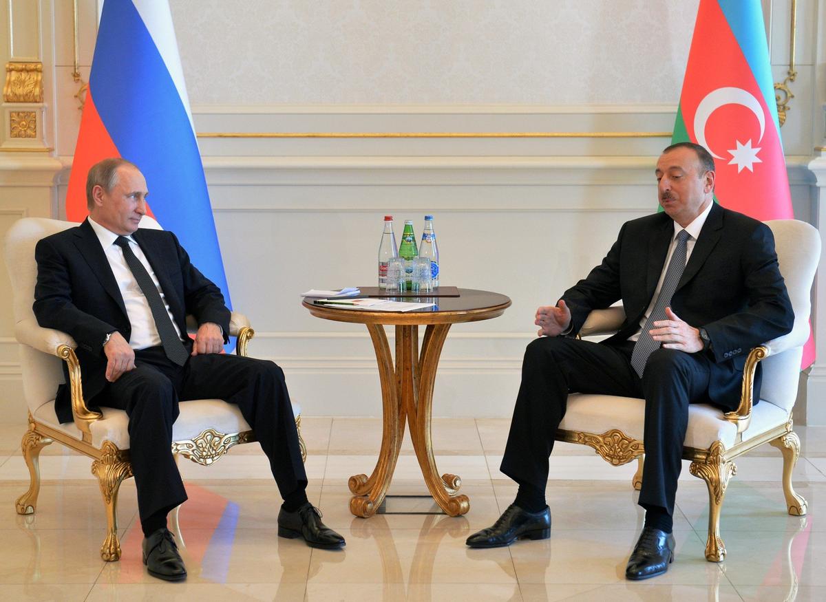 Владимир Путин и Ильхам Алиев. Фото: ЕРА