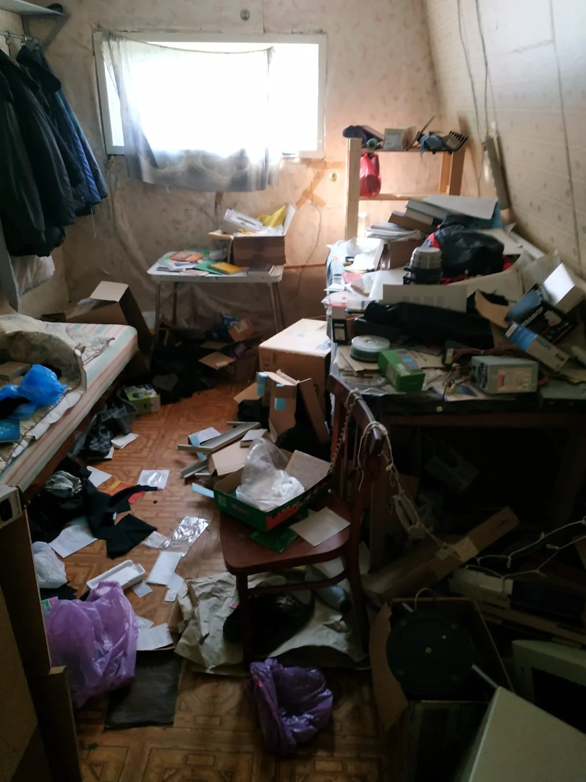 The priest’s room after the police search. Photo provided exclusively to Novaya-Europe