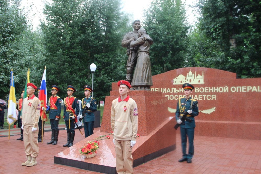 A war memorial in the Aginsky district of the Zabaykalsky region. Photo: Zabaykalsky region press service