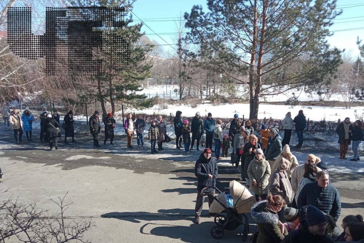 Очередь на избирательный участок в Челябинске, 17 марта 2024 года. Фото: Челябинск Будущего / (Twitter)