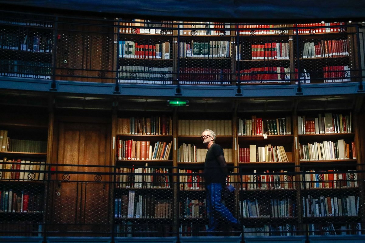 Зал Овале в Национальной библиотеке Ришелье в Париже, Франция, 12 сентября 2022 года. Фото: Mohammed Badra / EPA-EFE
