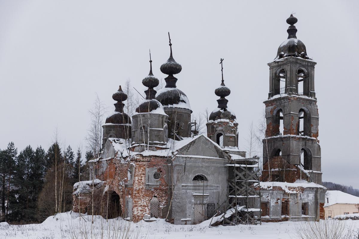 Village Shileksha, the Trinity Church. Photo: Elena Georgieva, exclusively for Novaya Gazeta Europe