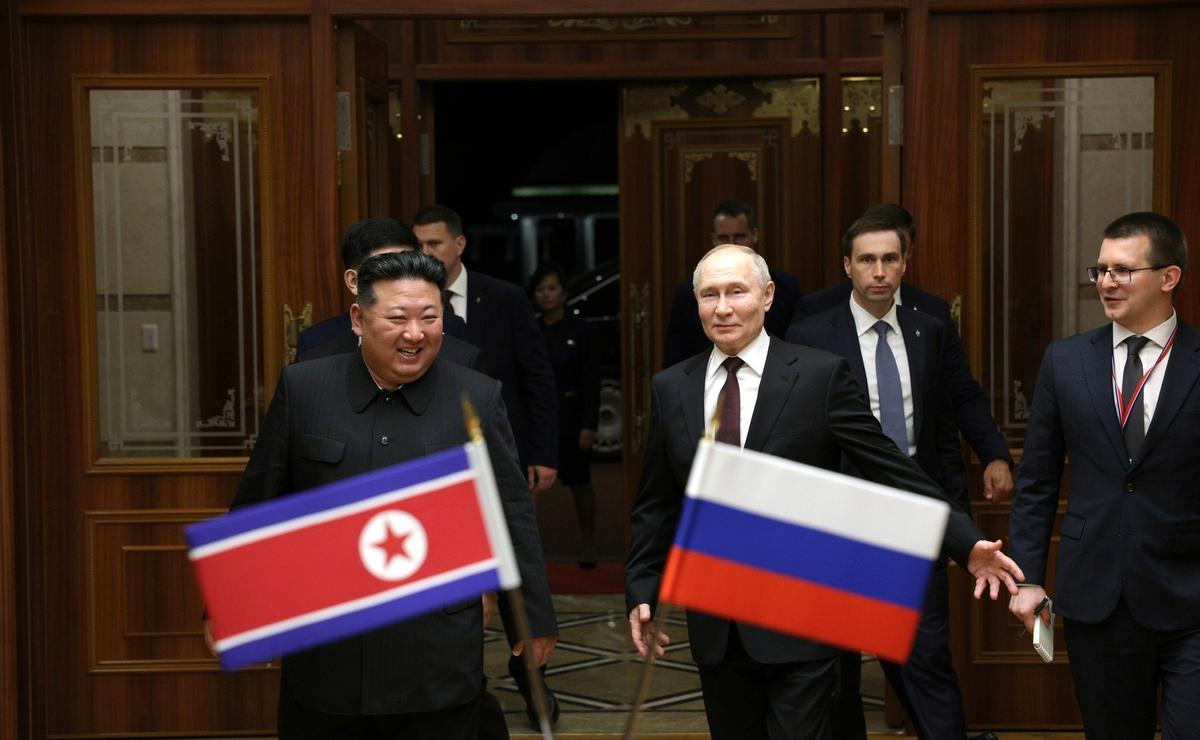 Ким Чен Ын и Владимир Путин в Пхеньяне. Фото: Администрация Президента России