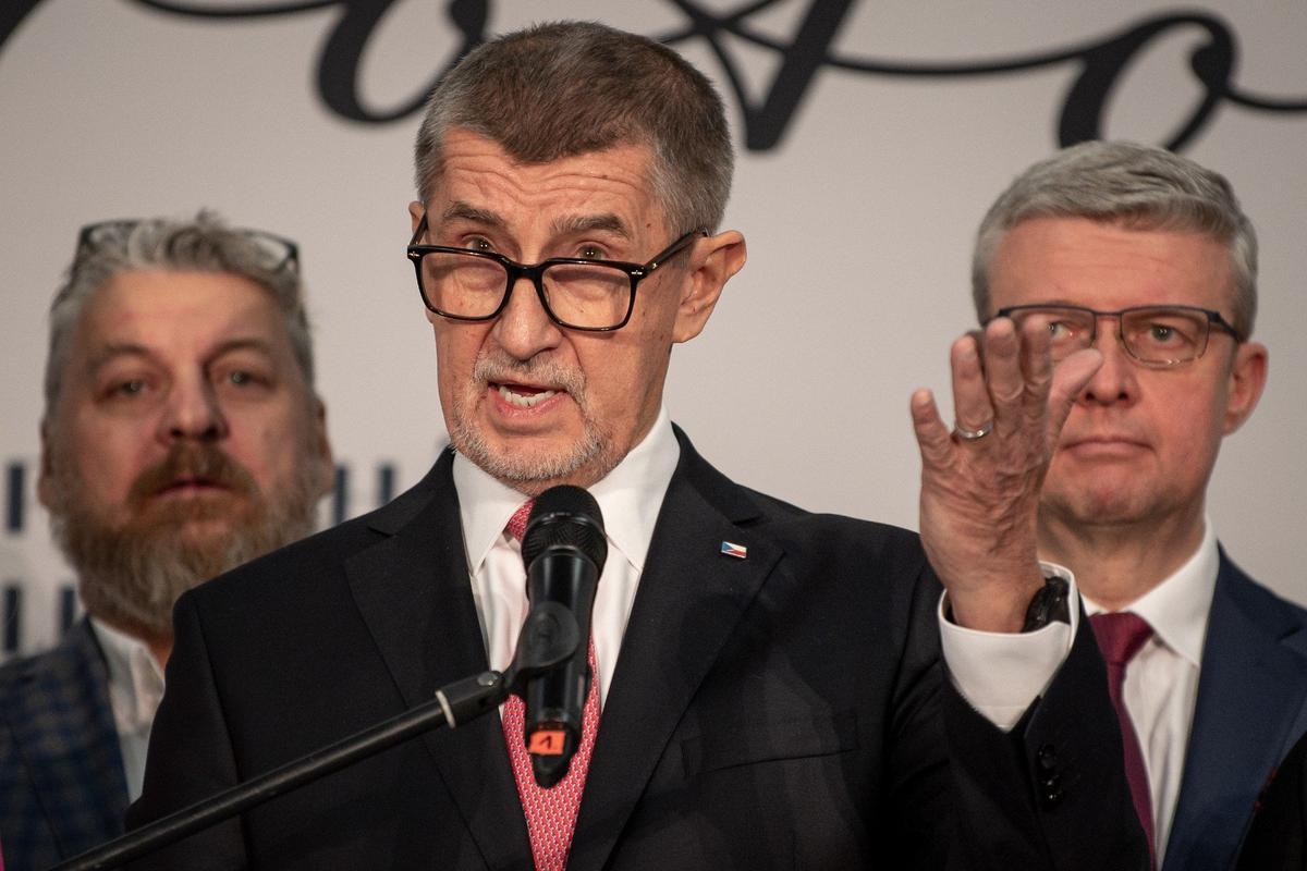 Лидер партии ANO, кандидат на президентских выборах 2023 года в Чехии Андрей Бабиш. Фото: Lukas Kabon / Anadolu Agency / Getty Images