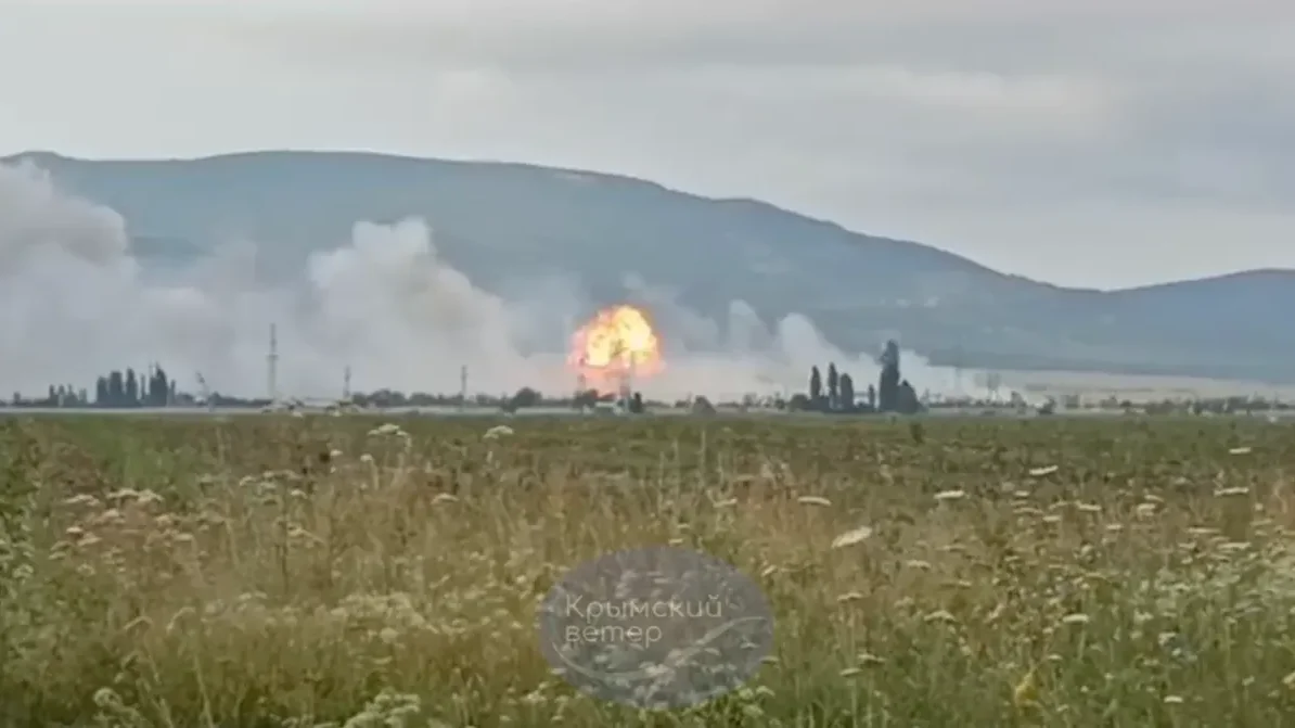 Russian army attacks Odesa and Kyiv with drones, ammunition depot catches fire in Crimea