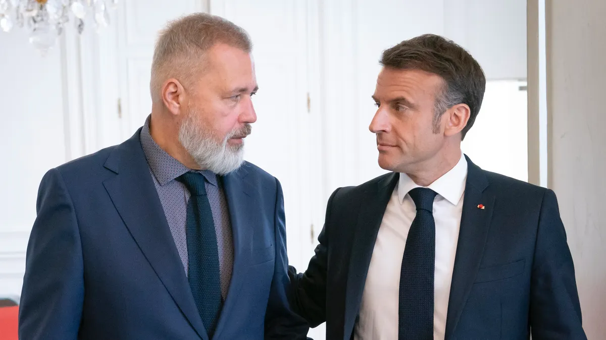 Novaya Gazeta founder Dmitry Muratov meets French President Emmanuel Macron in Paris