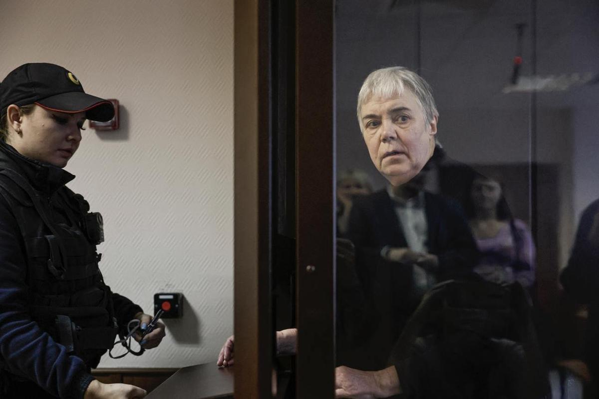 Nadezhda Buyanova in court. Photo: OVD-Info