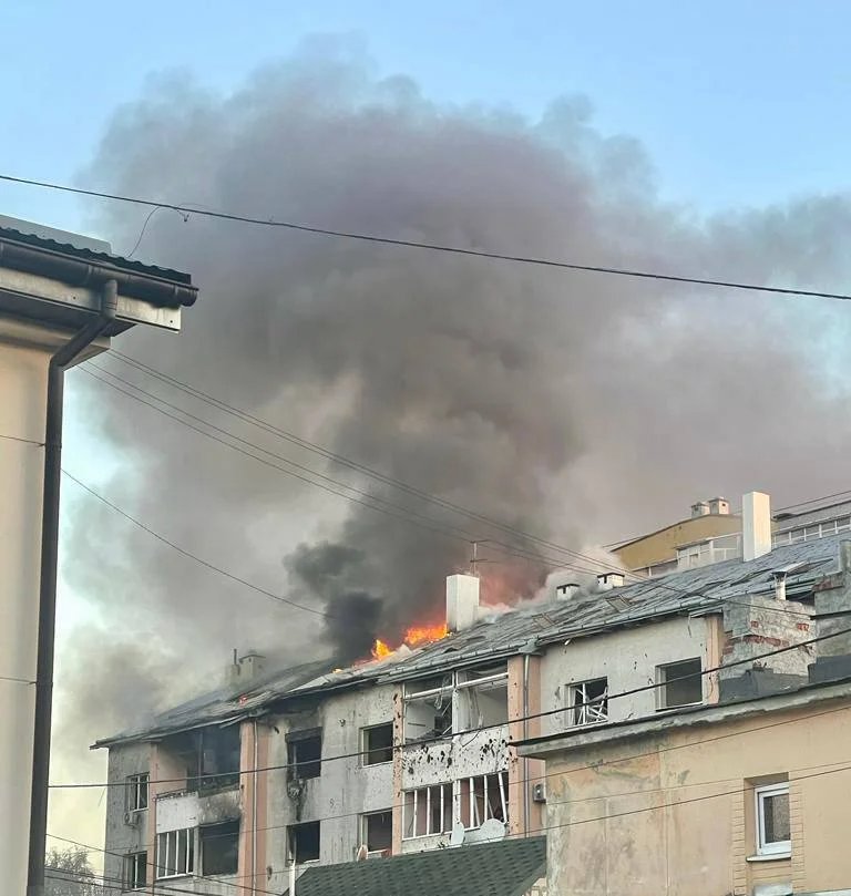The aftermath of Russia’s attack on Lviv. Photo: Maksym Kozytsky/Telegram